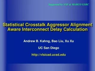 Statistical Crosstalk Aggressor Alignment Aware Interconnect Delay Calculation