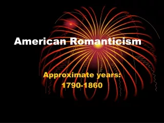 American Romanticism