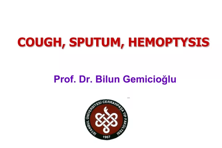 cough sputum hemoptysis