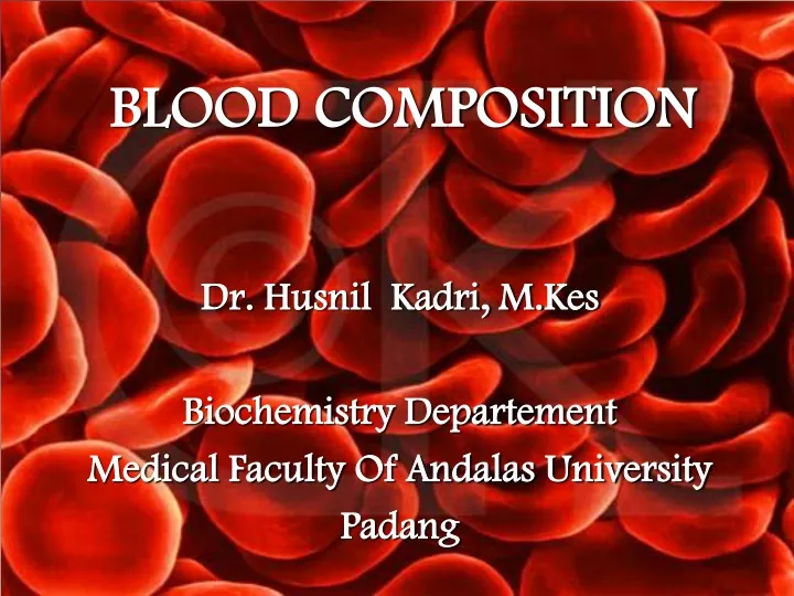 blood composition