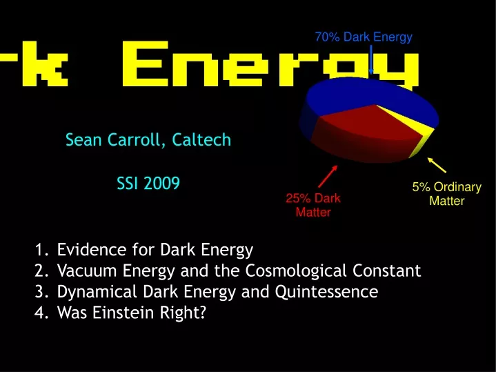 70 dark energy