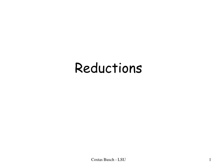reductions
