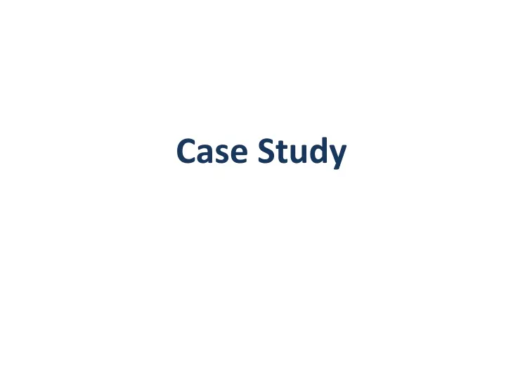 case study