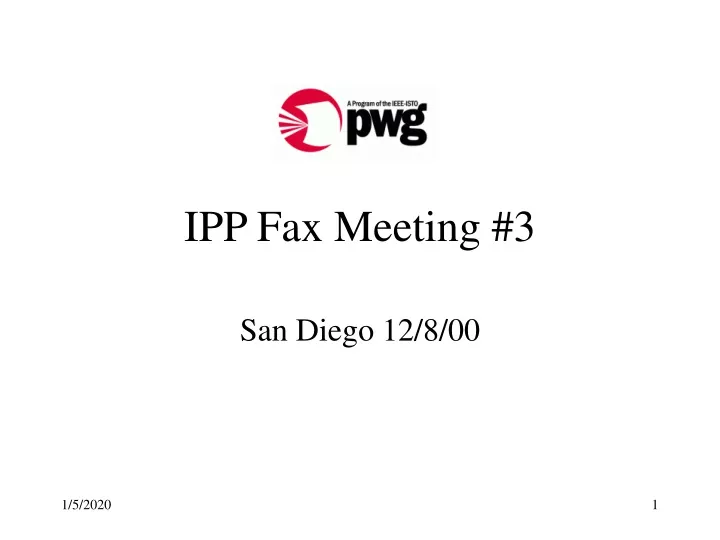 ipp fax meeting 3