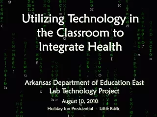 Utilizing Technology in the Classroom to Integrate Health