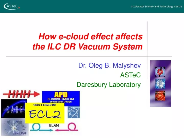 how e cloud effect affects the ilc dr vacuum system