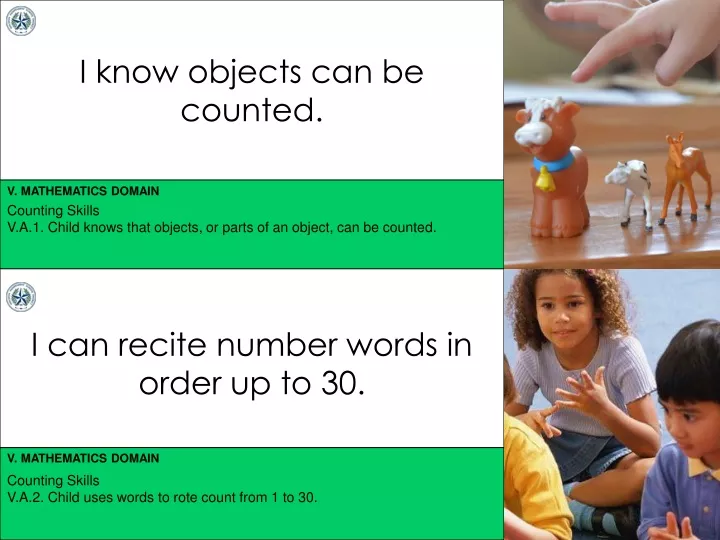 i know objects can be counted