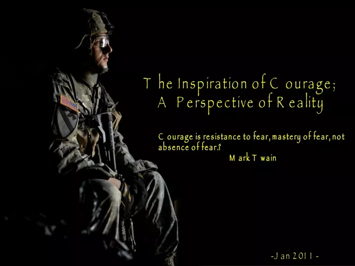 the inspiration of courage a perspective