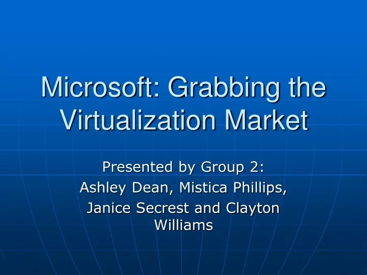 microsoft grabbing the virtualization market