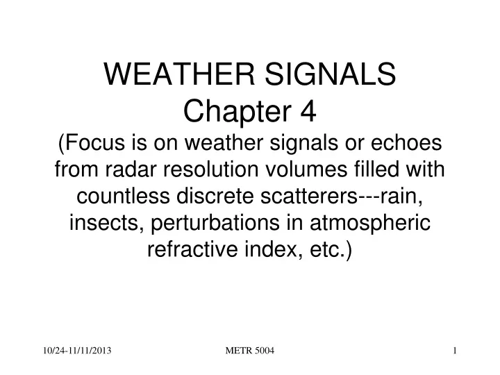 weather signals chapter 4 focus is on weather
