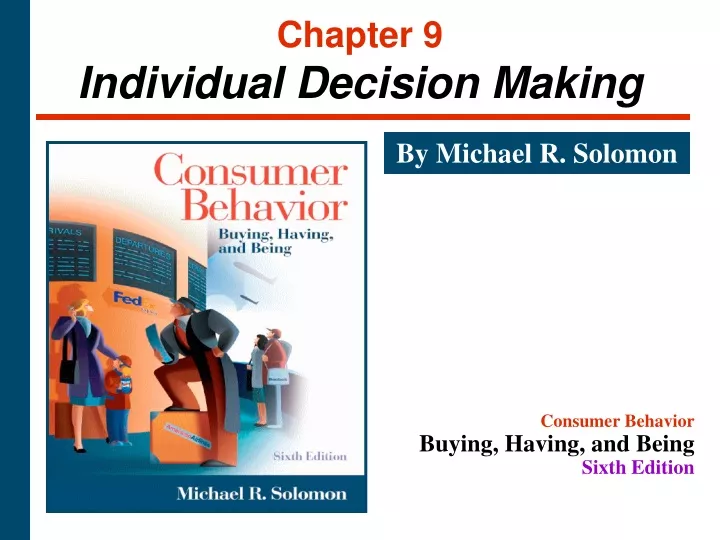 chapter 9 individual decision making