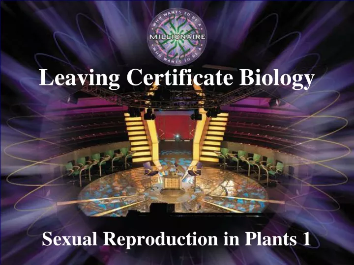 sexual reproduction in plants 1