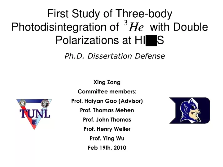 first study of three body photodisintegration of with double polarizations at hi g s