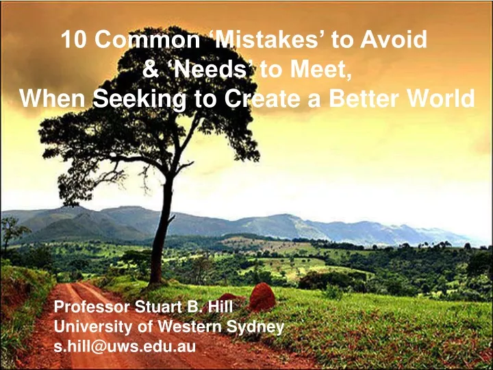 10 common mistakes to avoid needs to meet when