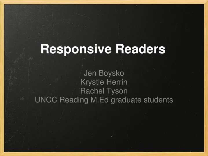 responsive readers