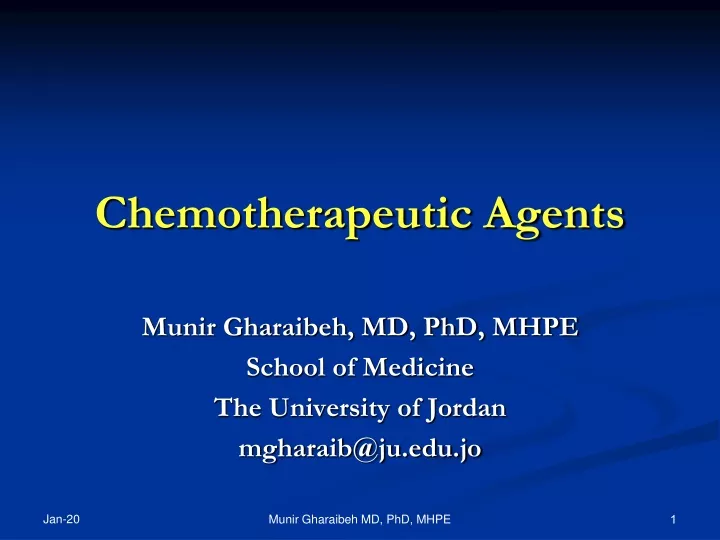 chemotherapeutic agents