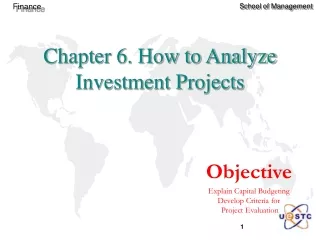 Chapter 6. How to Analyze Investment Projects