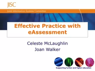 Effective Practice with eAssessment