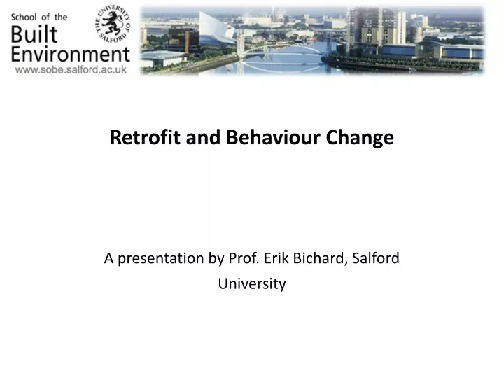 retrofit and behaviour change