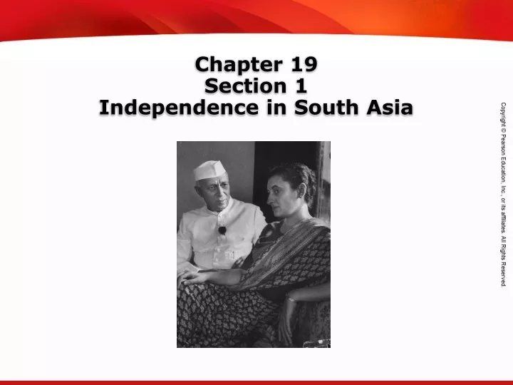 chapter 19 section 1 independence in south asia