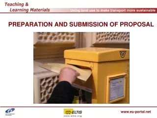 PREPARATION AND SUBMISSION OF PROPOSAL