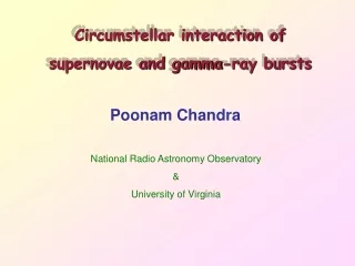 Circumstellar interaction of  supernovae and gamma-ray bursts