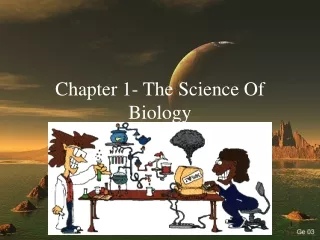 Chapter 1- The Science Of Biology