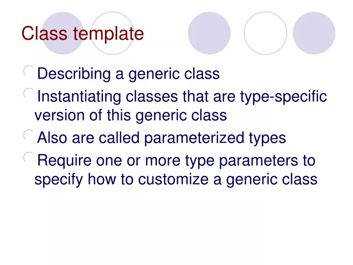 class template