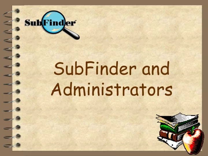 subfinder and administrators