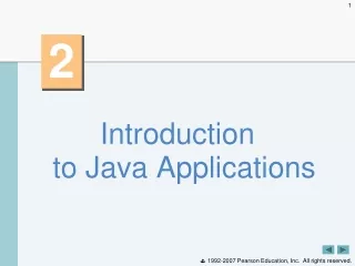 Introduction to Java Applications