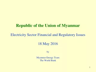 An Overview of Myanmar Power Sector