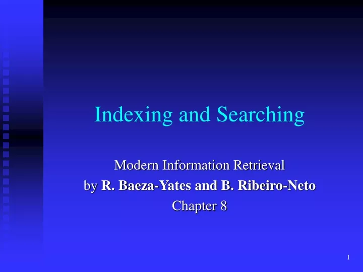 indexing and searching