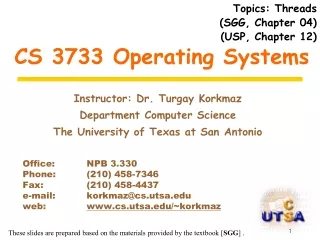 CS 3733 Operating Systems