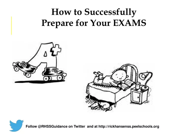 how to successfully prepare for your exams