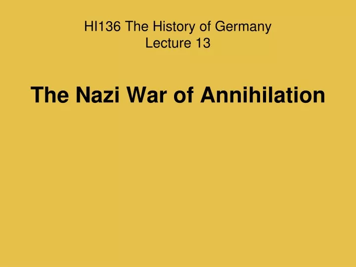 hi136 the history of germany lecture 13
