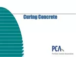 Curing Concrete - slide 1