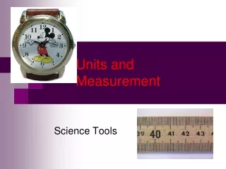 Units and Measurement