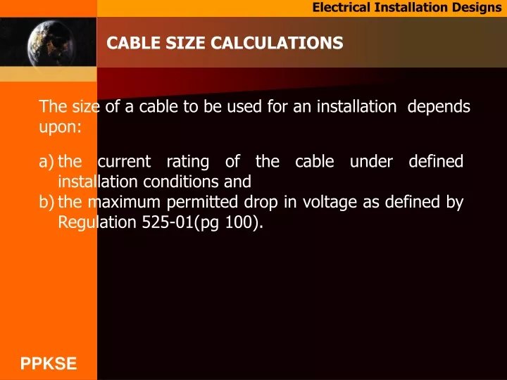 electrical installation designs