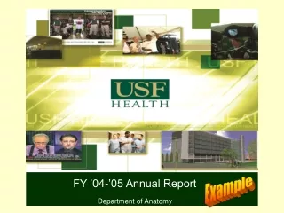 FY ’04-’05 Annual Report Department of Anatomy