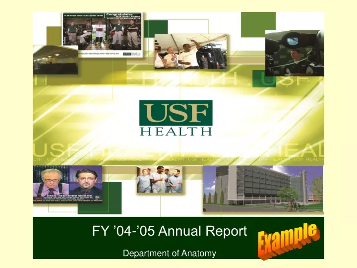 fy 04 05 annual report department of anatomy