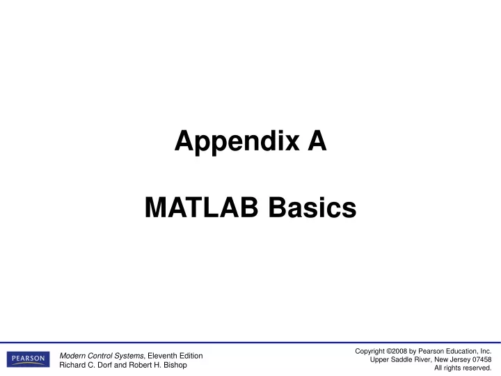 appendix a matlab basics