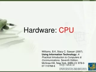 Hardware:  CPU