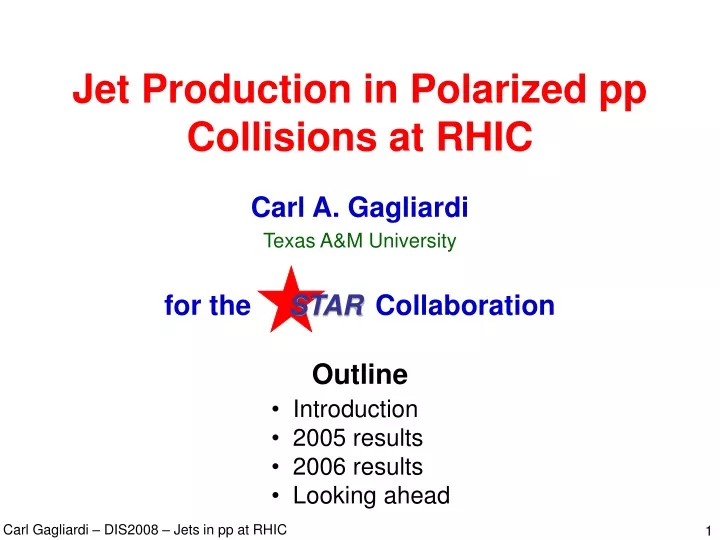 jet production in polarized pp collisions at rhic