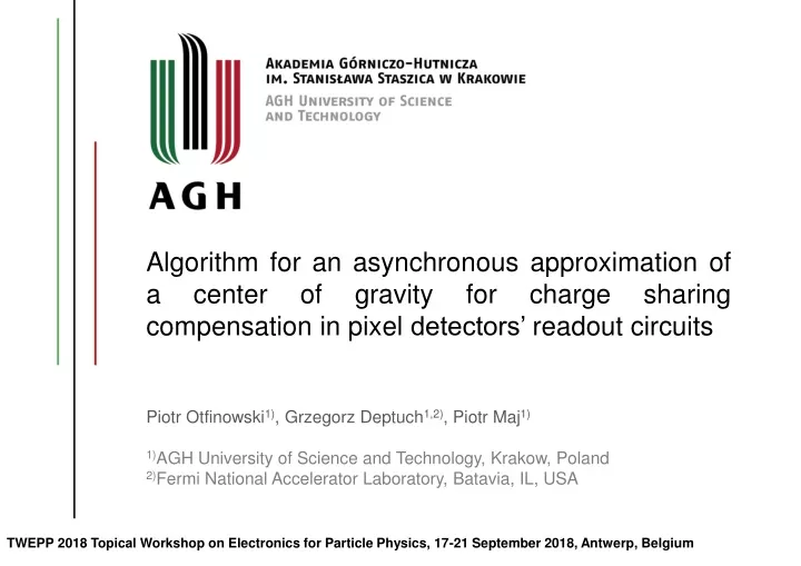 algorithm for an asynchronous approximation