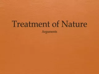 treatment of nature