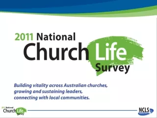 2011 National Church Life Survey feedback