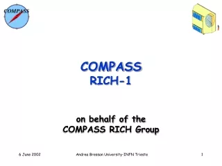 COMPASS RICH-1 on behalf of the COMPASS RICH Group