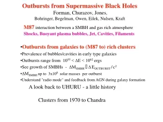 M87  interaction between a SMBH and gas rich atmosphere