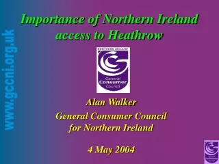 Importance of Northern Ireland access to Heathrow