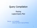 SQL Query Parsing and Optimization Guide - slide 1